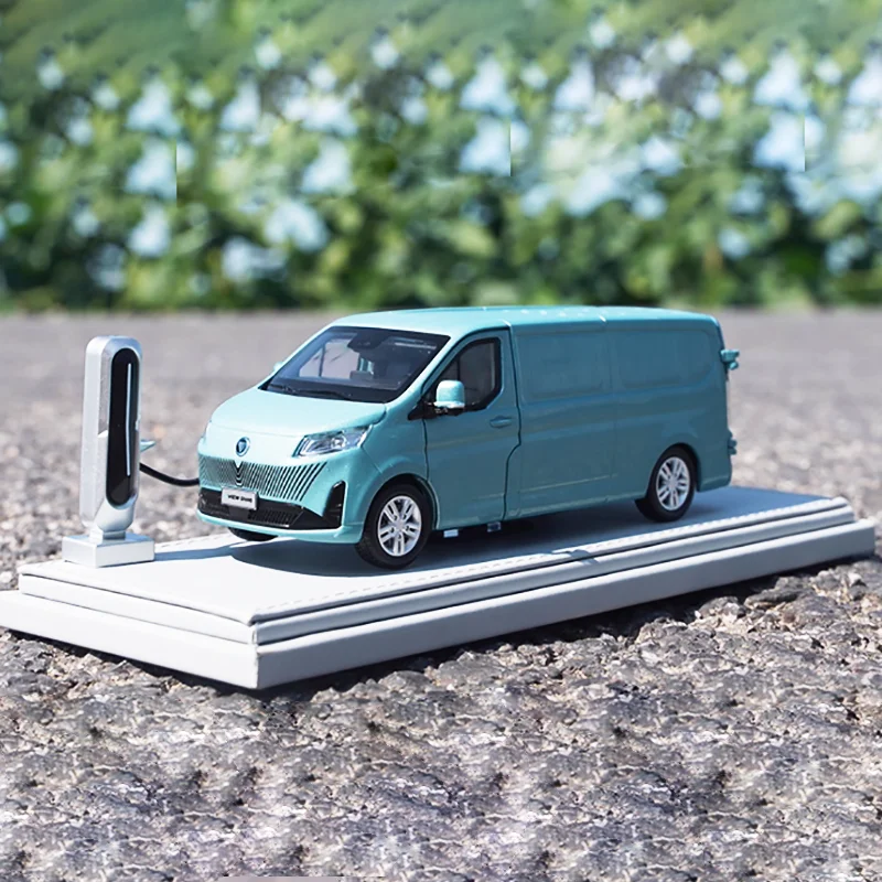 

Литой под давлением масштаб 1:40 e VIEW GRAND Van, модель автомобиля из сплава, готовый продукт, имитация коллекции игрушек, подарок, статический дисплей