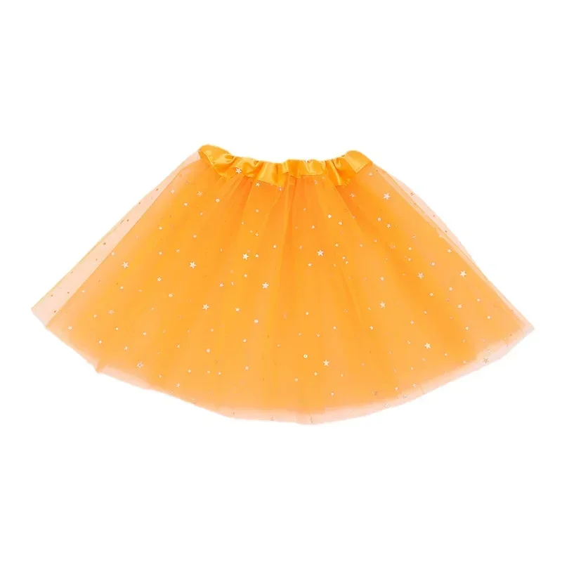 Girls Tulle Star Short Tutu Skirt 3 Layers Children's Fancy Ballet Dancewear Party Costume Ball Gown Mini Skirt for Toddlers image 6