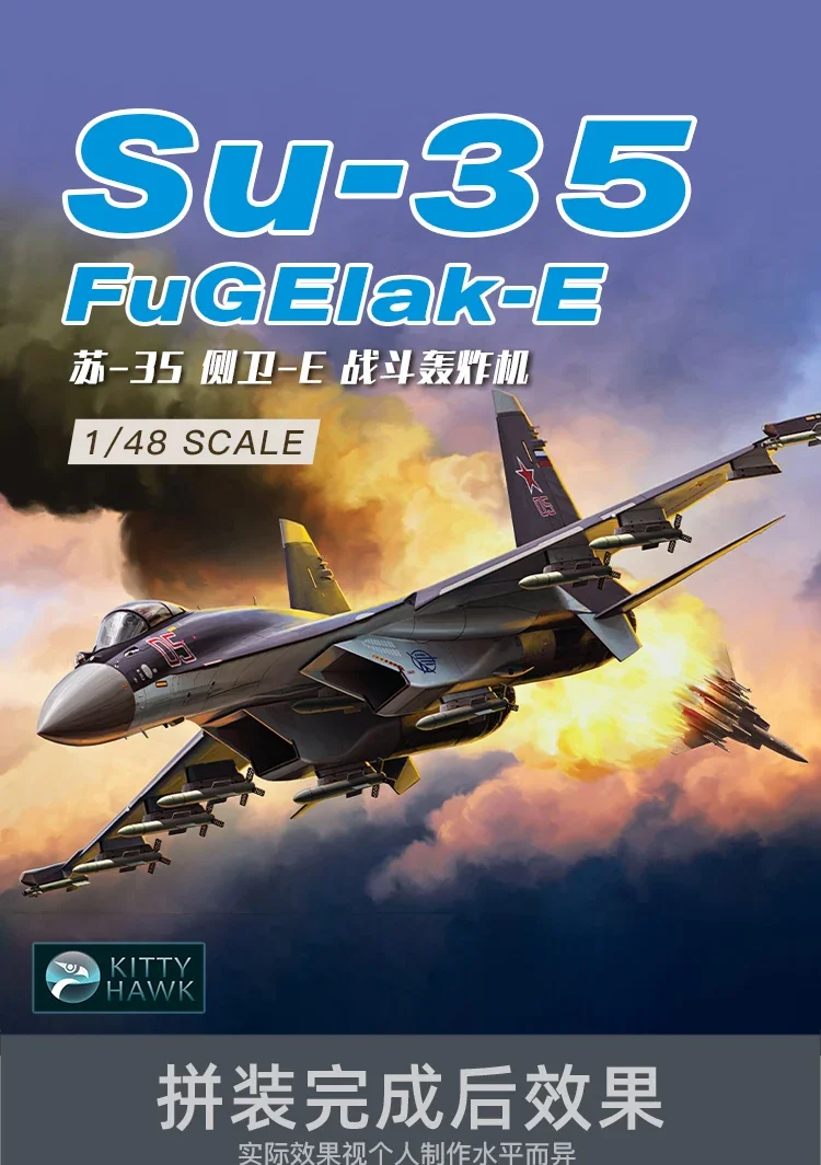 組み立てられた航空機モデルキット,キティホーク,フランカーe戦闘機