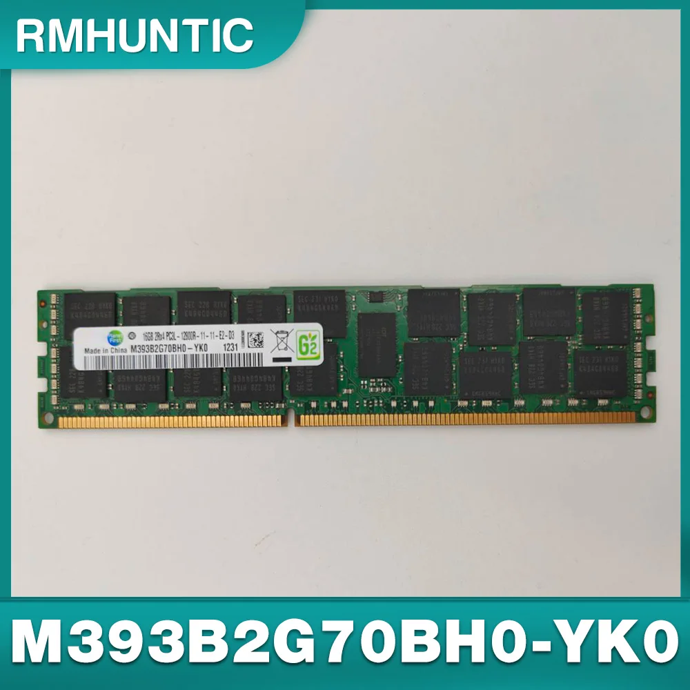 1 個サムスンサーバーメモリ M393B2G70BH0-YK0 16 ギガバイト 16 グラム 2RX4 PC3L-12800R DDR3L 1600 RAM