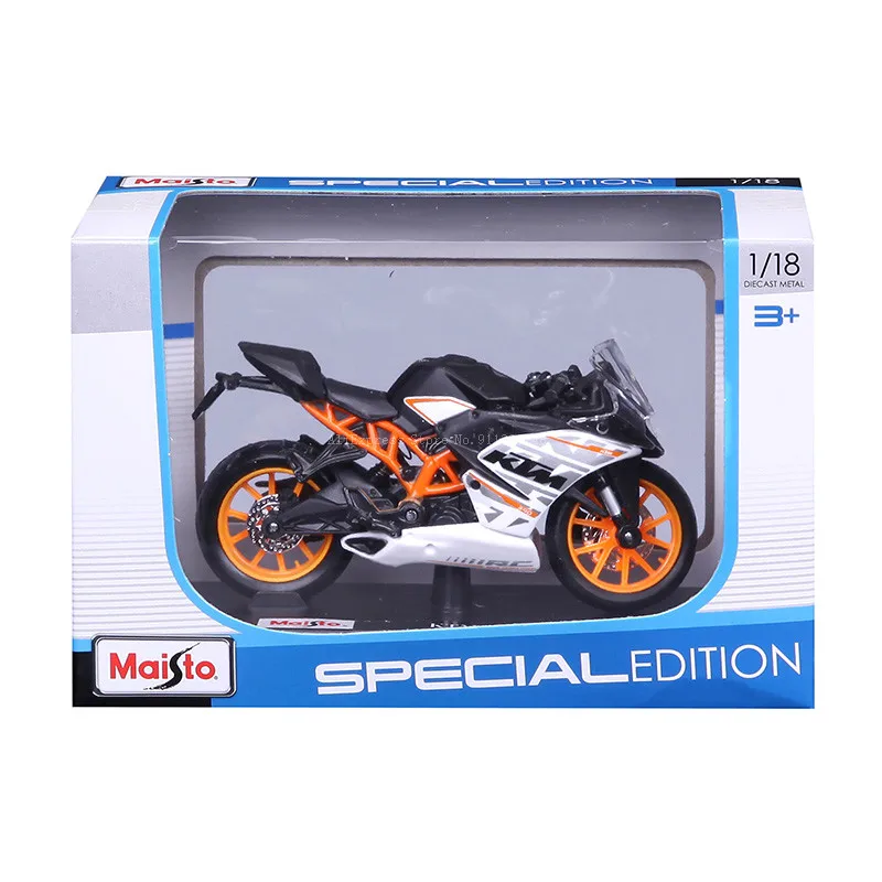 Maisto-modelo de motocicleta kakawasaki NINJA H2R KTM RC 390, juguete de colección de motos Naked V4 S YAMAHA YZF-R1 2018, 1:18, regalo