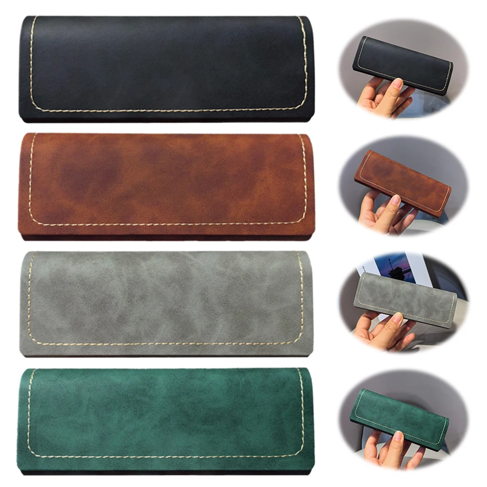 

4 шт., защитная коробка для очков, однотонный портативный чехол для солнцезащитных очков, магнитная застежка, солнцезащитные очки, твердый корпус, аксессуары для очков