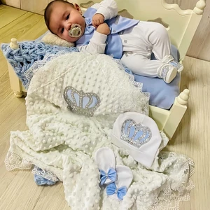 Dollbling-Conjunct of Luxury Clothing of the newborn baby, baby nursery, Hospital skirt, receiving blanket, breaking butterfly, pink lace, dollbling, 5pcs Main Main Sales Motherhood Girl - №2