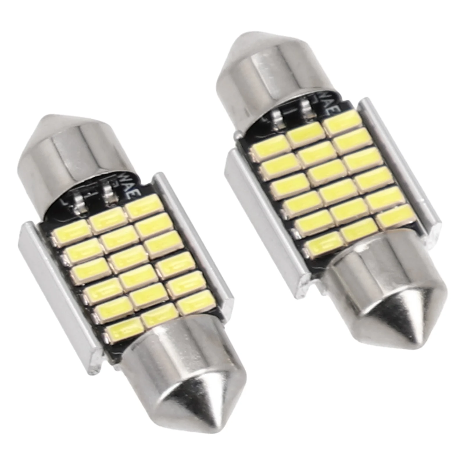 Luz de adorno de 31MM, luz de lectura LED, luces de matrícula, luz blanca, luz de lectura LED para coche, luz de coche 12V 12V DC 18 Led 2 uds