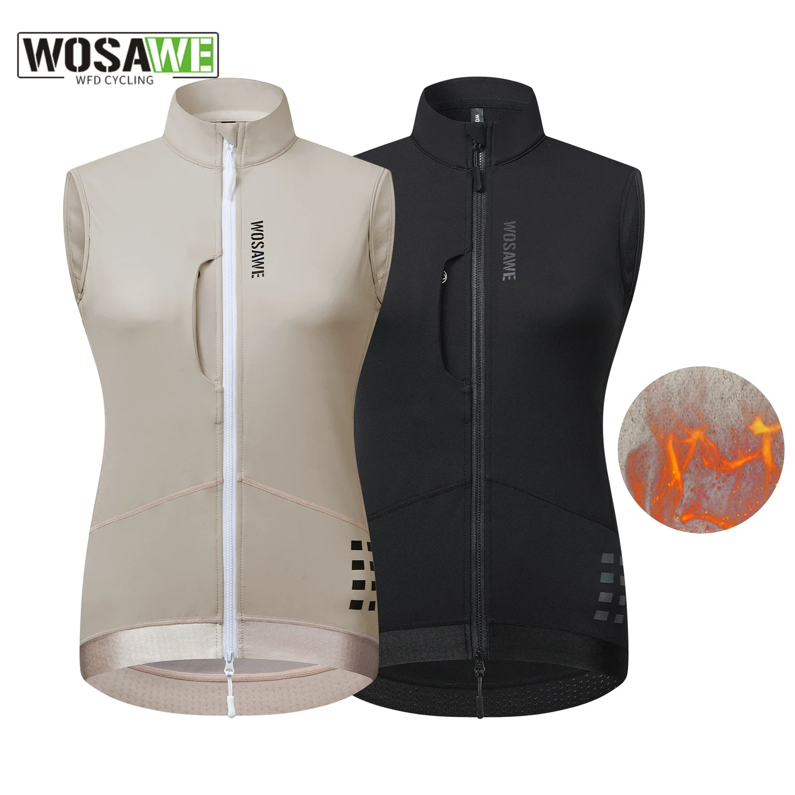 

WOSAWE Darevie null Быстросохнущий полиэстер Дышащий противоусадочный ветрозащитный без велосипедных жилетов Жилет с кондиционером Настоящий