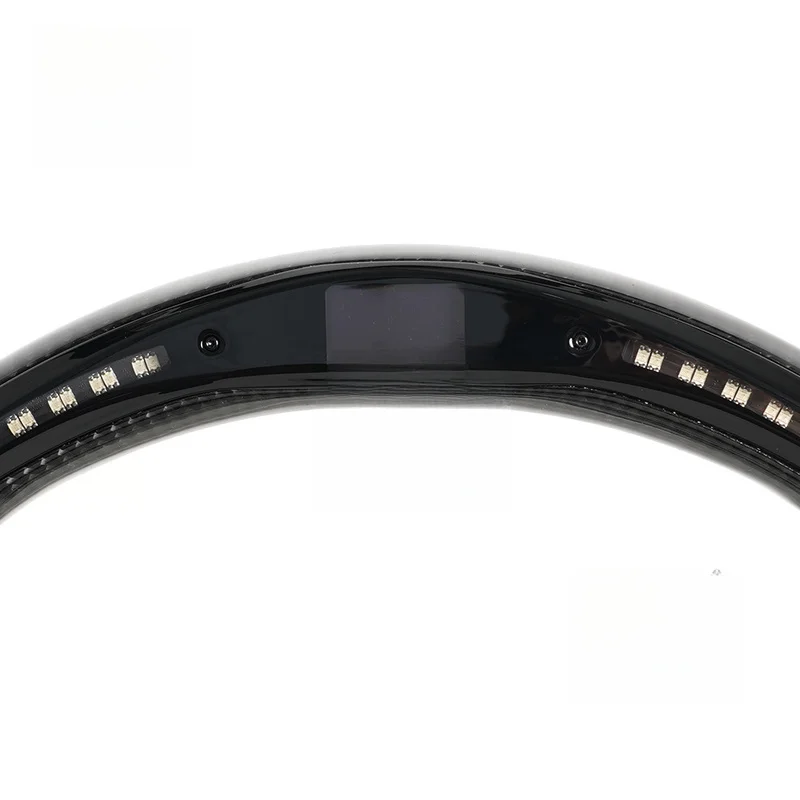 For Toyota Steering Wheel Horn Cover LED Carbon Fiber Universal Upgrade for 24 Crown Alphard Camry Horn Shell
