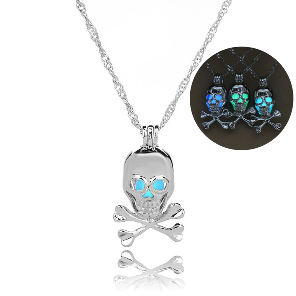 

Skull Necklace Hollow Pendant Fashion Decor Wedding Party Special Occasions Beautiful Glow Necklaces