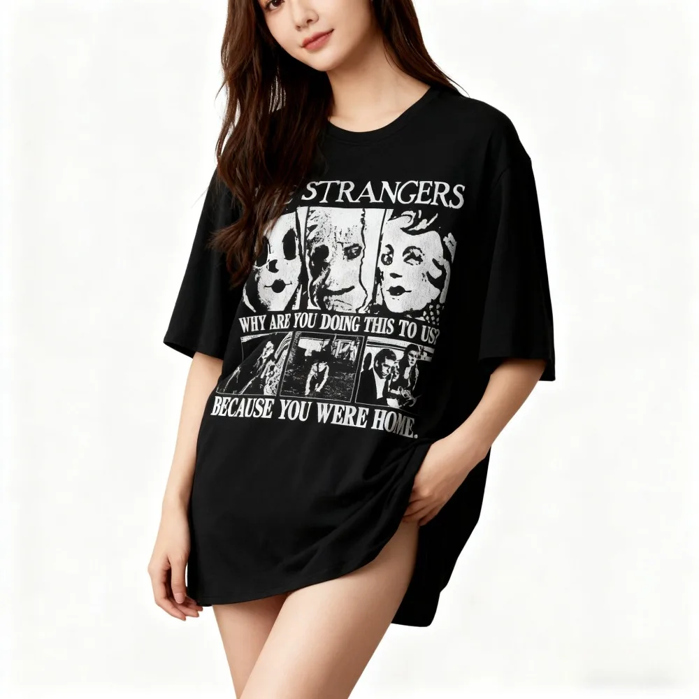 

"Stranger" Horror Movie Soft T-Shirt - A Comfortable and Casual Gift for Movie Fans, Unisex Pure Cotton Streetwear