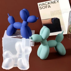 3D Mini Balloon Puppy Silicone Mold DIY Balloon Dog Desktop Ornament Plaster Epoxy Resin Mold Handmade Animal Decoration Mold