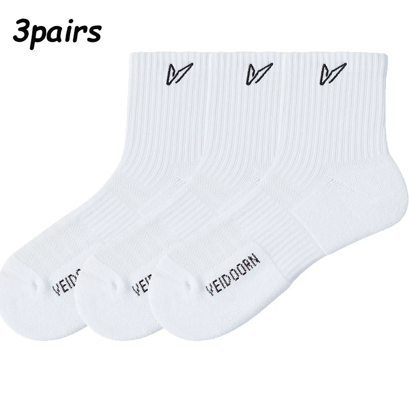3 Pairs Solid Sport Socks Different Length Men Women Summer Ankle Socks for Running Golf High Quality Workout Socks