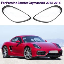 Front Headlight Cover Headlamp Lamp Shell Mask Lampshade Lens Polycarbonate For Porsche Boxster Cayman 981 2013 2014 2015 2016