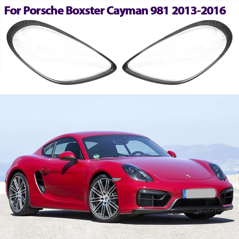 Front Headlight Cover Headlamp Lamp Shell Mask Lampshade Lens Polycarbonate For Porsche Boxster Cayman 981 2013 2014 2015 2016