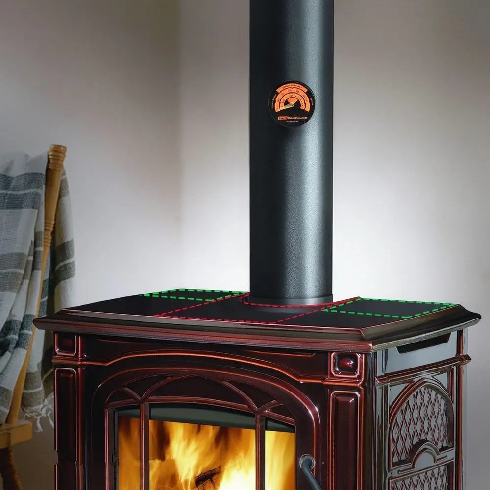 Efficient Thermal Power Stove Fan 8 Leaves Quiet Operation Fireplace Blower For Log Wood Pellet Burner Winter Warmth
