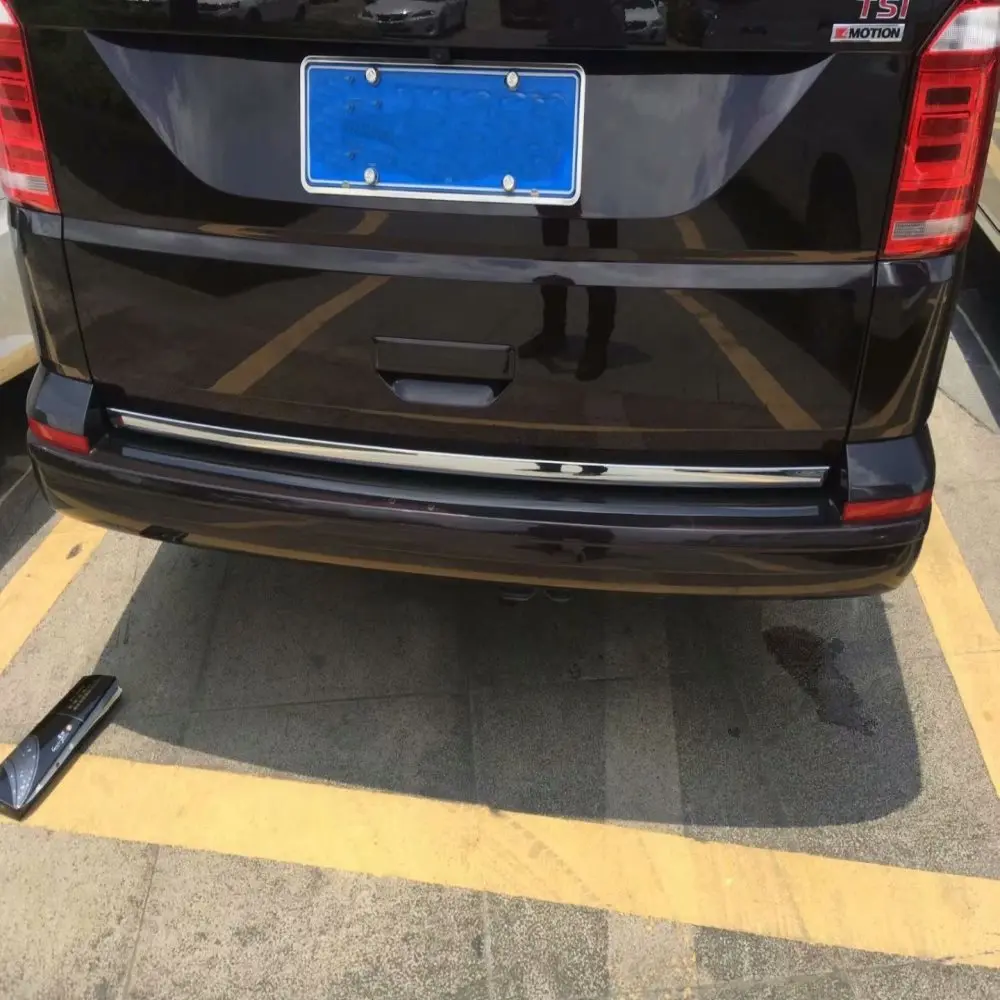 For Volkswagen VW Transporter T6 Caravelle 2017 2018 2019 Chrome Rear Upper Down Trunk Lid Cover Trim Tailgate Protection Strip