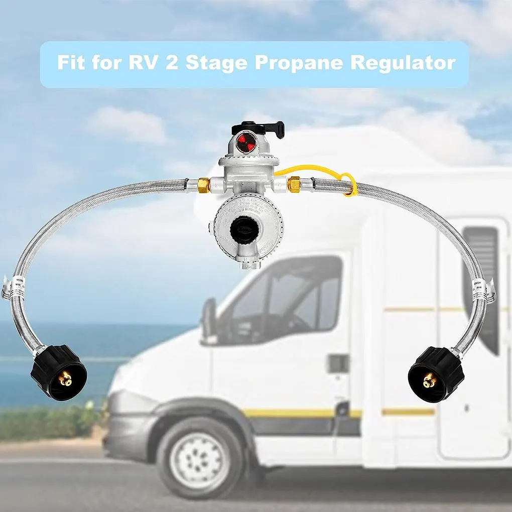 Geflochtener Propanverbindung aus Draht – robuster und verschleißfester Edelstahl und sorgfältig gefertigt, 38,1 cm