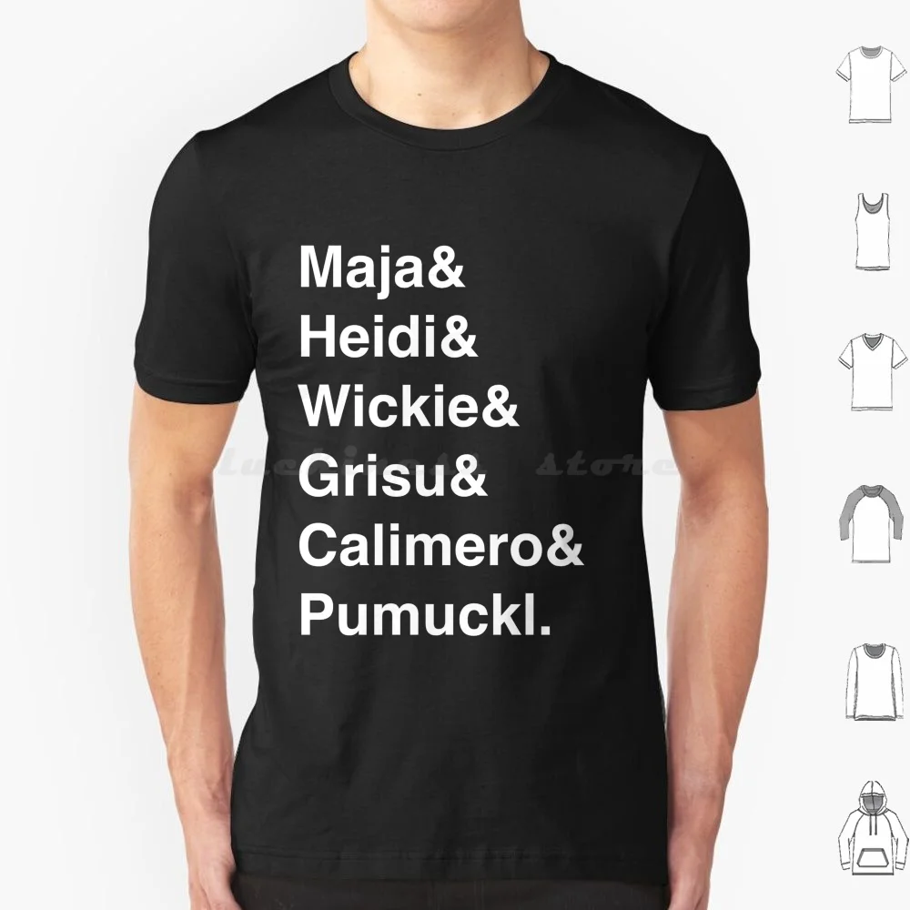 Biene Maja, Pumuckl, Wickie, Grisu, Heidi, Calimero, camiseta con nombre para hombre, mujer, niños, 6xl, alemán, vintage, retro