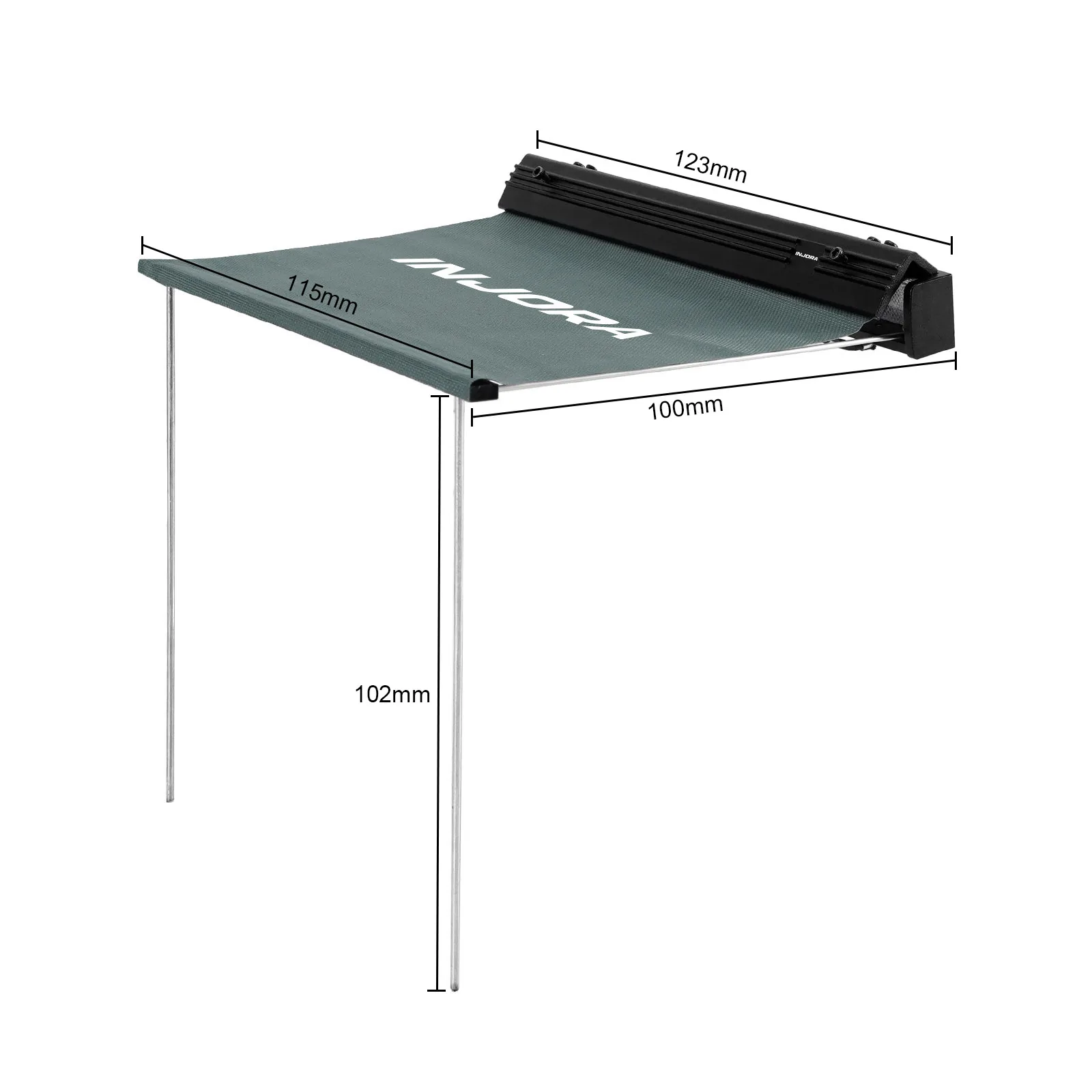 INJORA スケール格納式オーバーランドオーニング 1/18 1/24 RCクローラー用