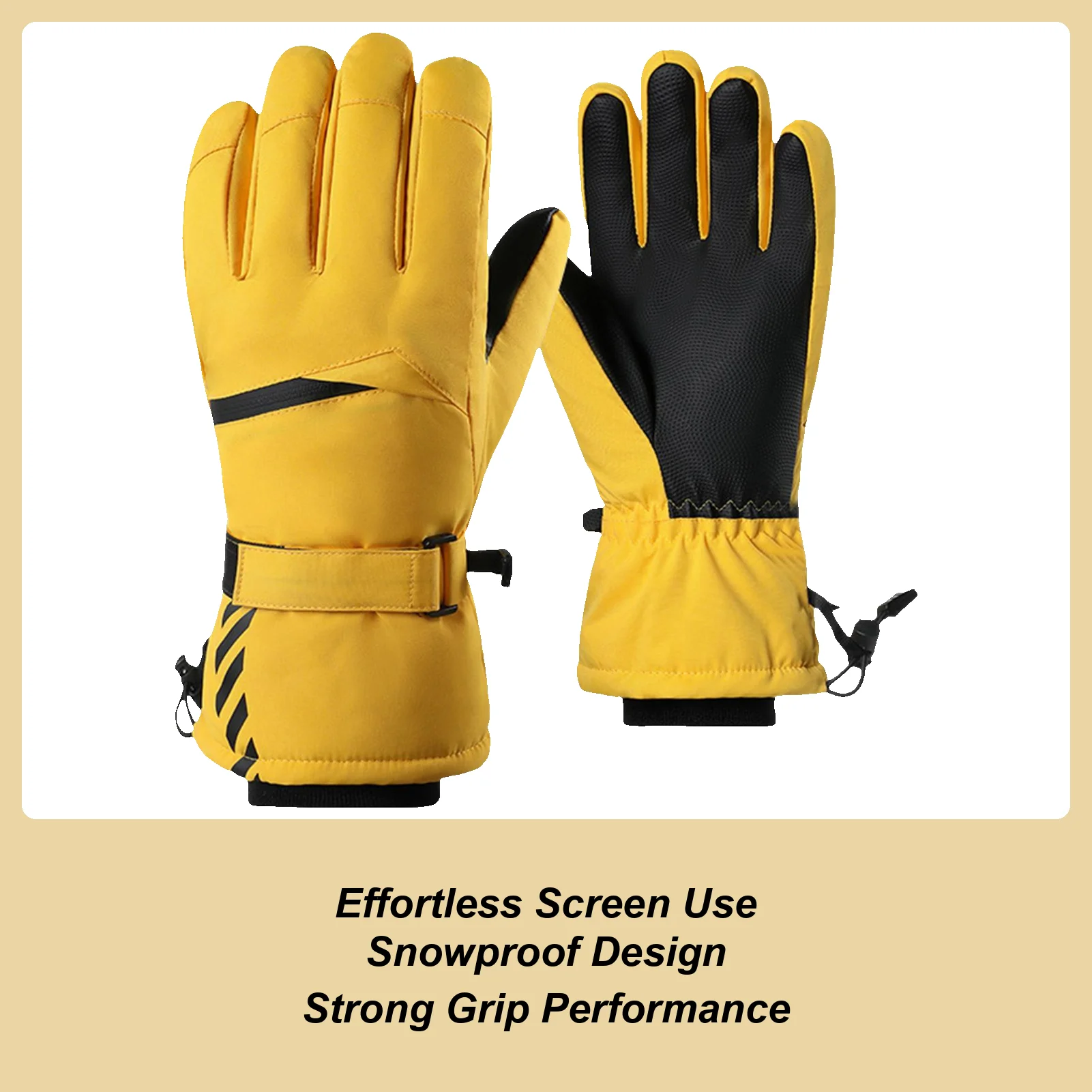 

Лыжные перчатки мужские варежки для бега теплые водонепроницаемые ветрозащитные перчатки с сенсорным экраном для экстремальной погоды зима работа на открытом воздухе бег