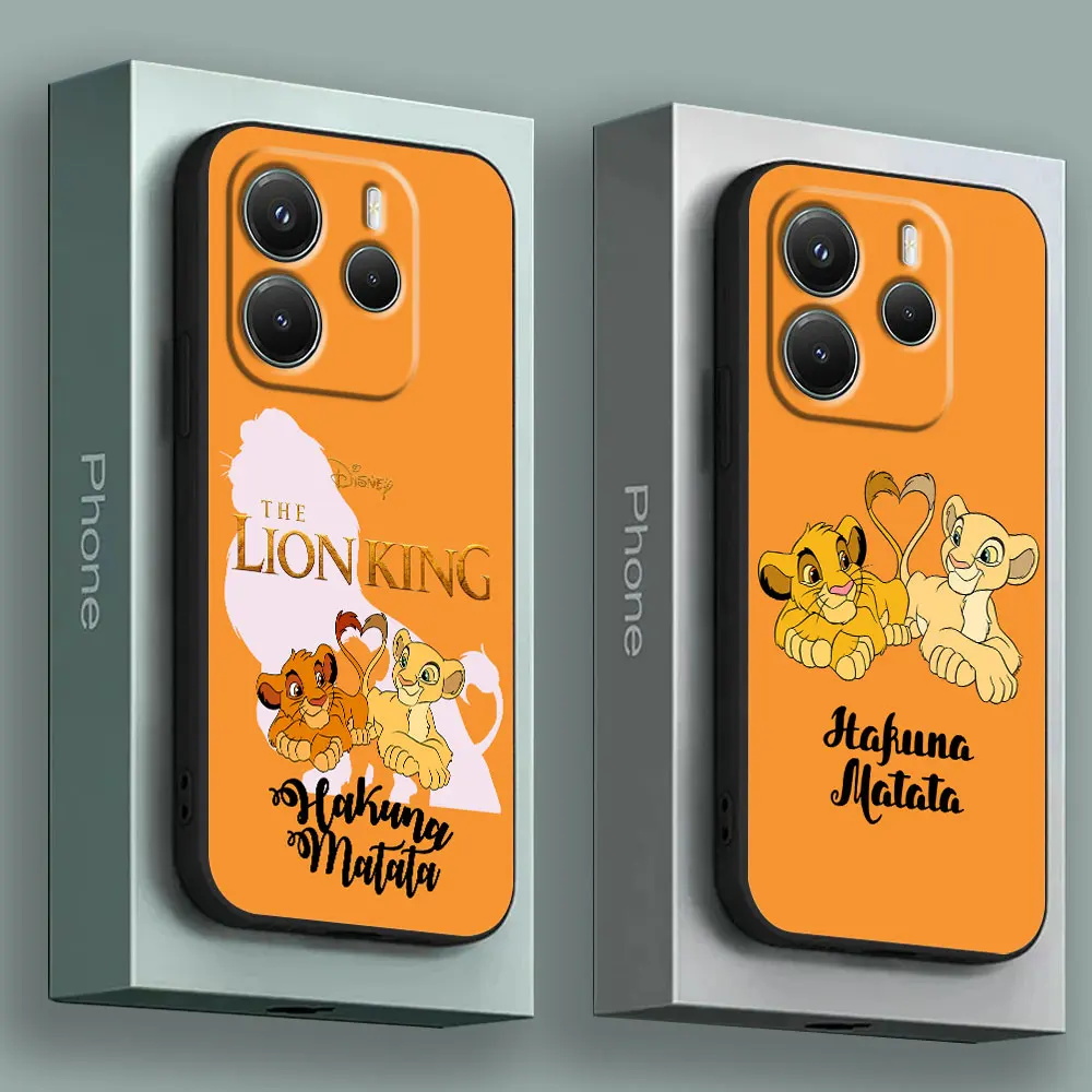 

Disney Phone Case For Redmi 15C 14C 13C 12C The Lion King HAKUNA MATATA Cover For Redmi Note 15 14 13 12 Pro Plus 11 10 Pro Case