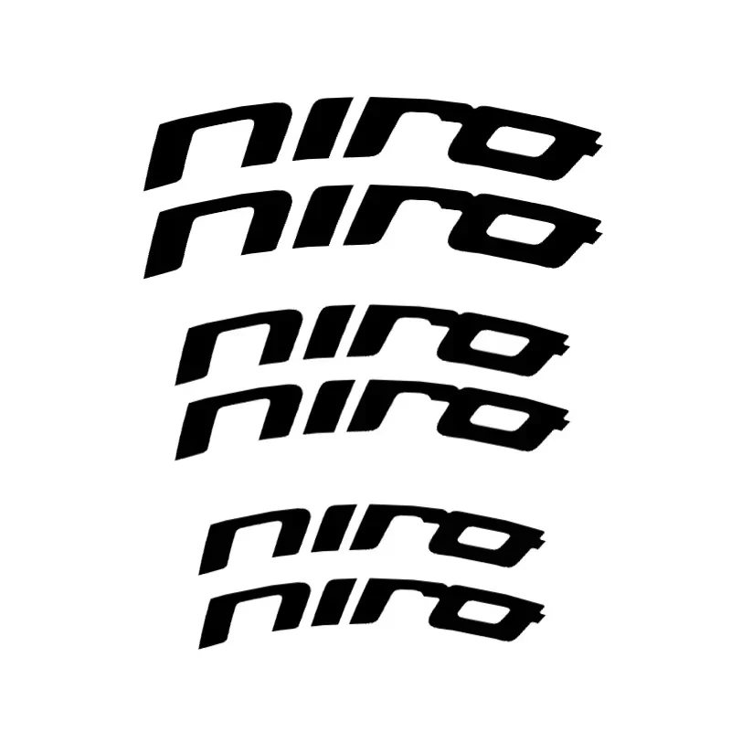 6PCS Fashion Car Wheel Caliper Vinyl Film for Niro Refitted Nameplate Tire Decorative Waterproof Stickers Auto Styling