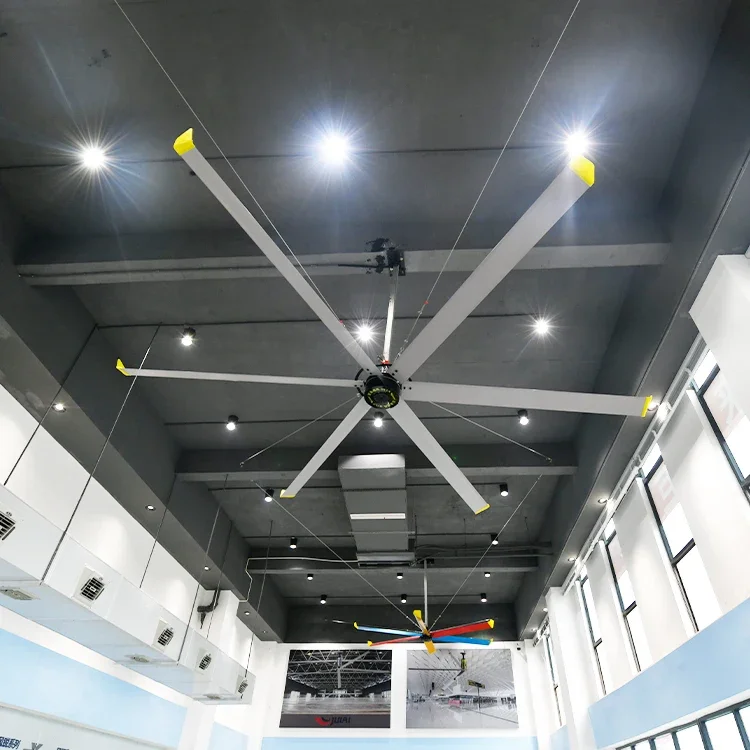 JULAI China 4m Low Noise 13ft Big Wind Air Flow Garage Vent Giant Industrial Hvls Large Ceiling Fan Price