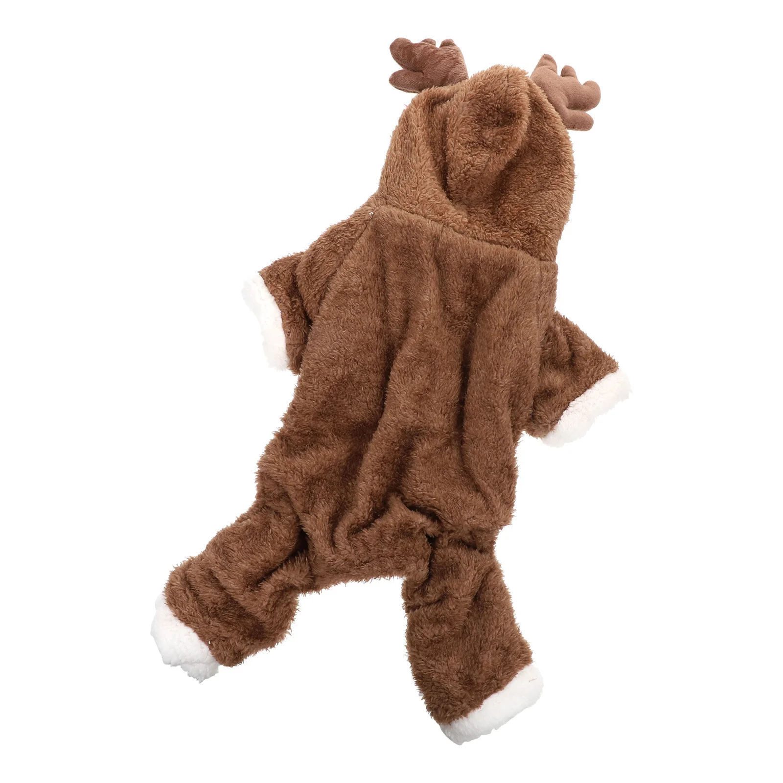 

Kisangel 1pc Warm Winter Dog Coat Thermal Soft Pet Clothing Outdoor Four-legged Puppy Coverage Xmas Gift Brown Size