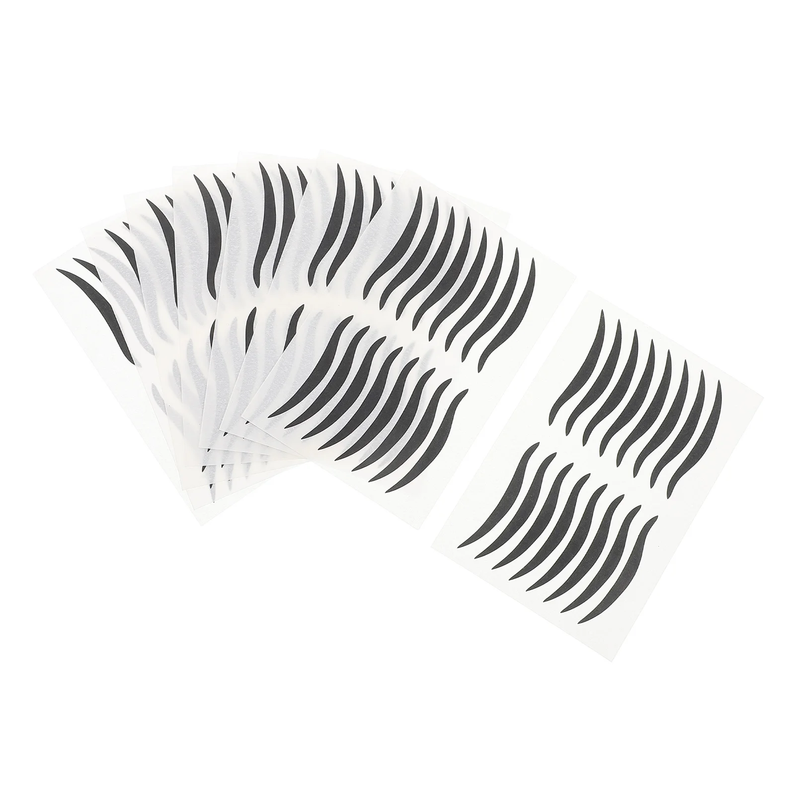 80Pairs Black Eyeliner Sticker Temporary Eye Makeup Plastic Eyeliner Eyeshadow Sticker Evening Party Stage Performance