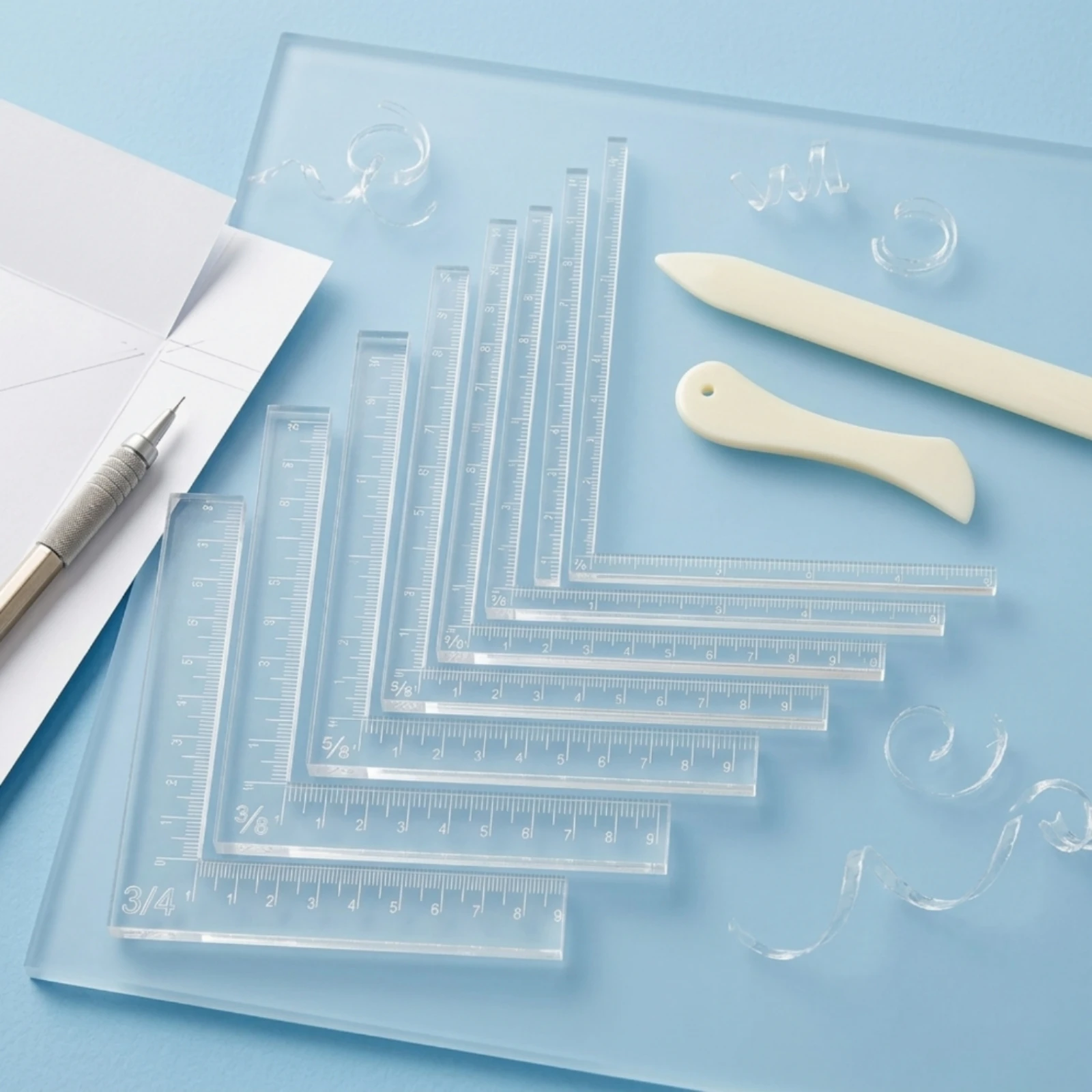 ruler-with-paper-cutter-clear-l-shaped-ruler-measuring-tool-folding-accurate-for-crafters-crafting-diy-projects