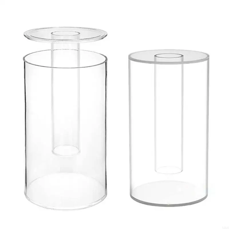 N2UE Acrylic Hair Accessory Display Box Multifunctional Clear Hairband Storage Case for Organizing Headbands and Accessories