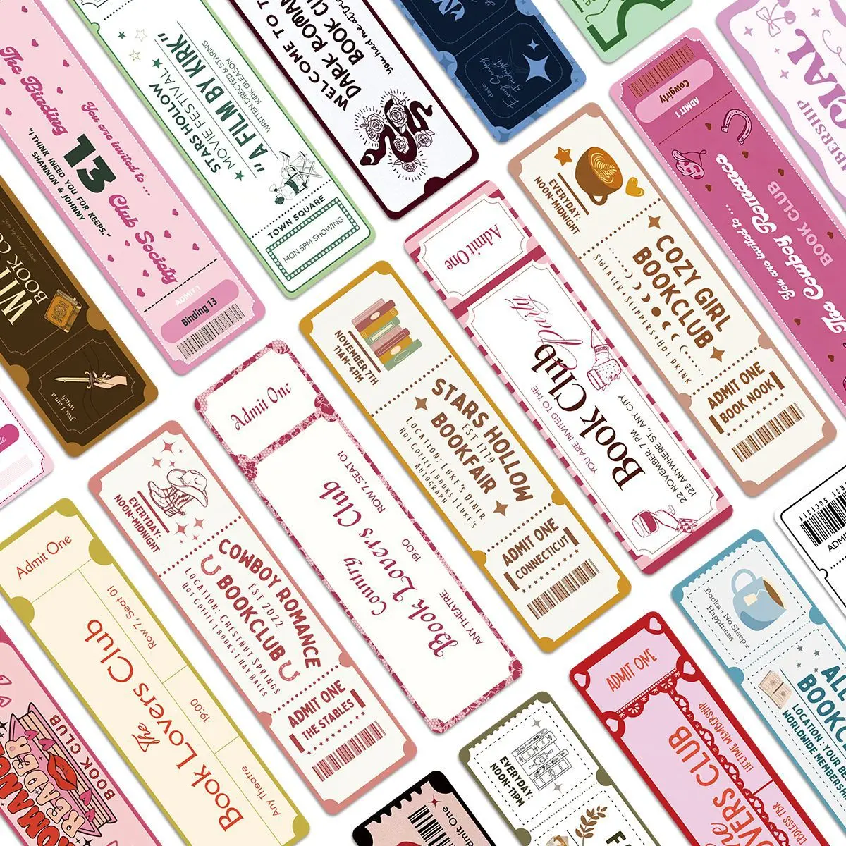 30PCS Book Club Card Reading Graduation Student Graffiti Stationery Page Bookmarks  Stationery Supplies