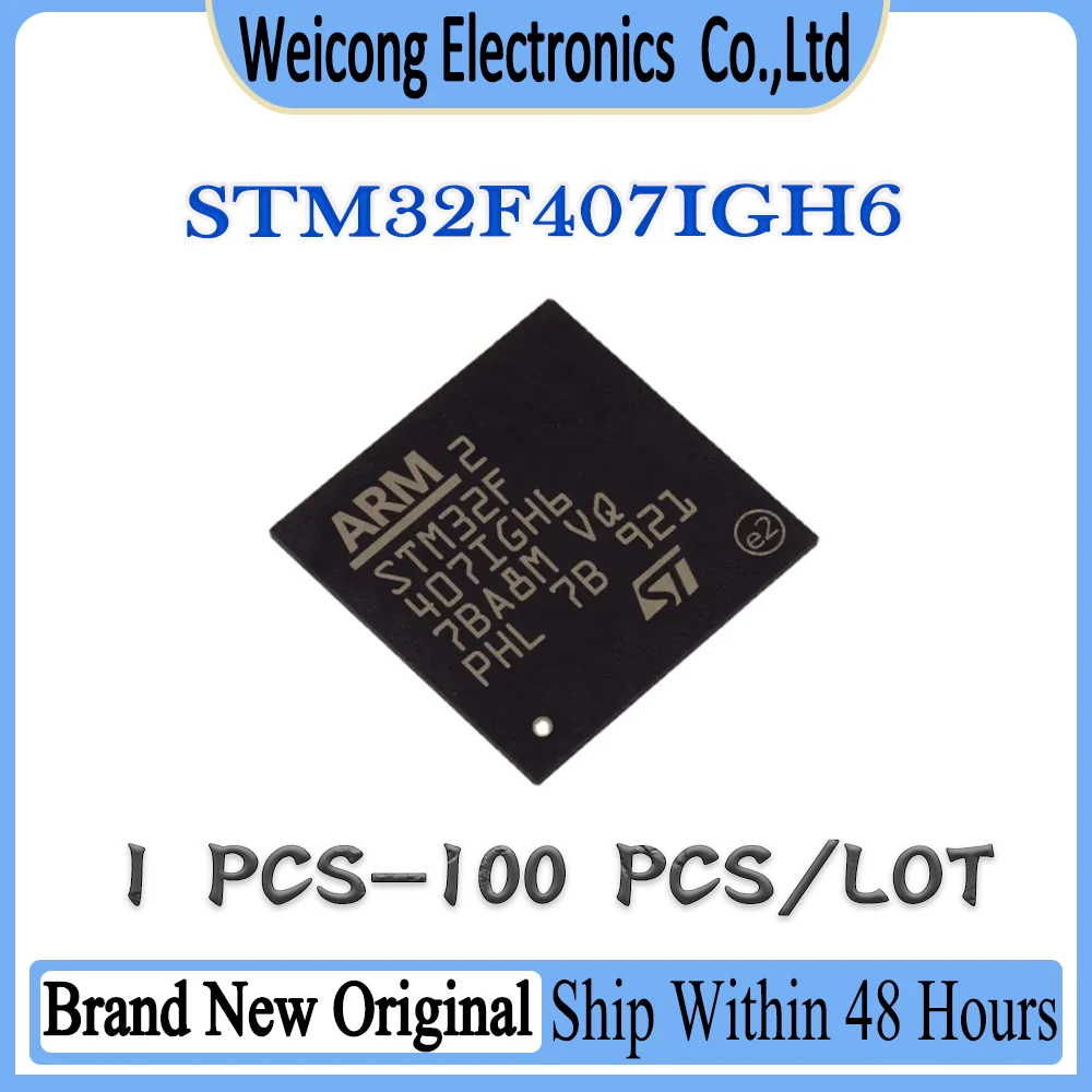 

STM32F407IGH6 STM32F407IGH STM32F407IG STM32F407I STM32F407 STM32F STM32 STM New Original IC MCU Chip BGA-176