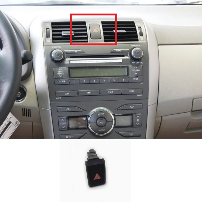 

Hazard Warning Dash Light Indicator Switch for 2007-2013 Toyota Corolla danger signal warning switch emergency