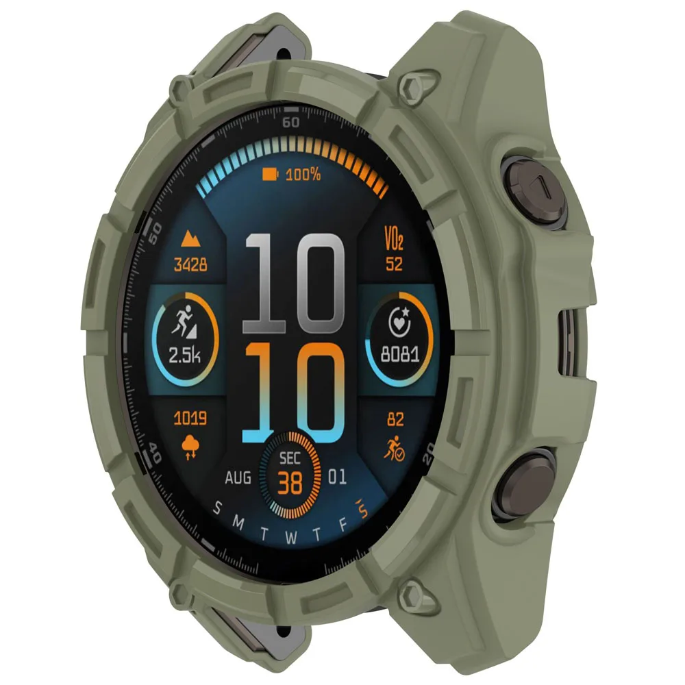 1x para garmin tactix 8 amoled tactix8 armadura solar capa pára-choques macio tpu caso smartwatch escudo de pele protetora