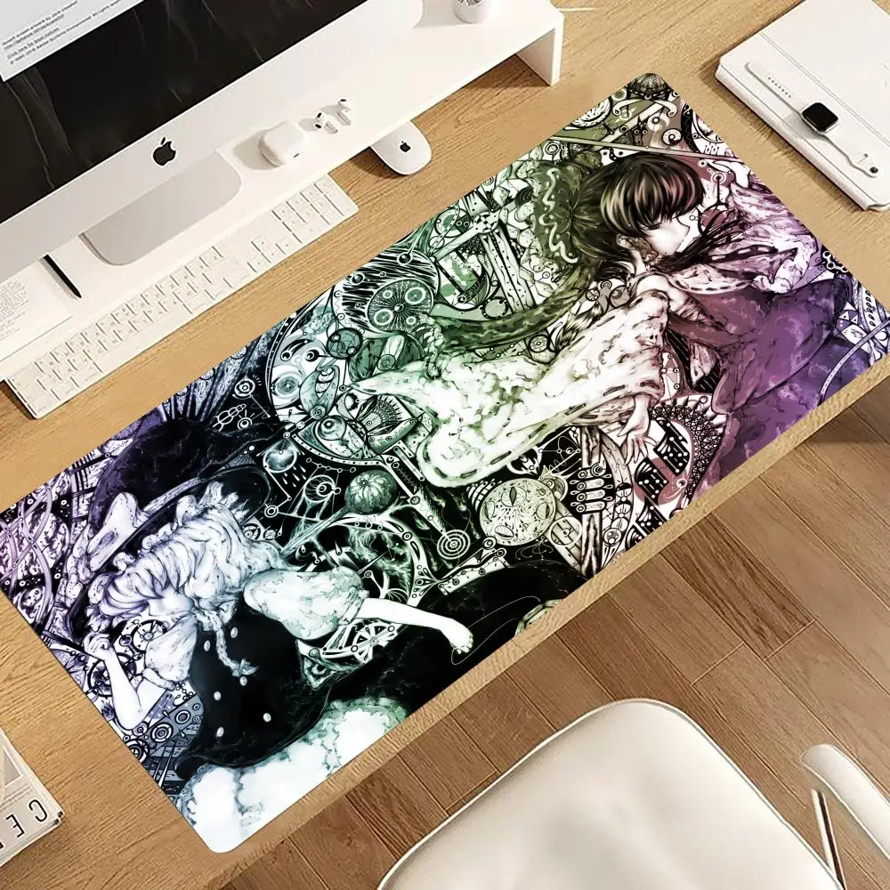 Touhou Project Mouse Pad Large Set Up Office Decor Gaming Setup Decoration Carpet Desk Decorating Supplies Rug Keyboard Mat