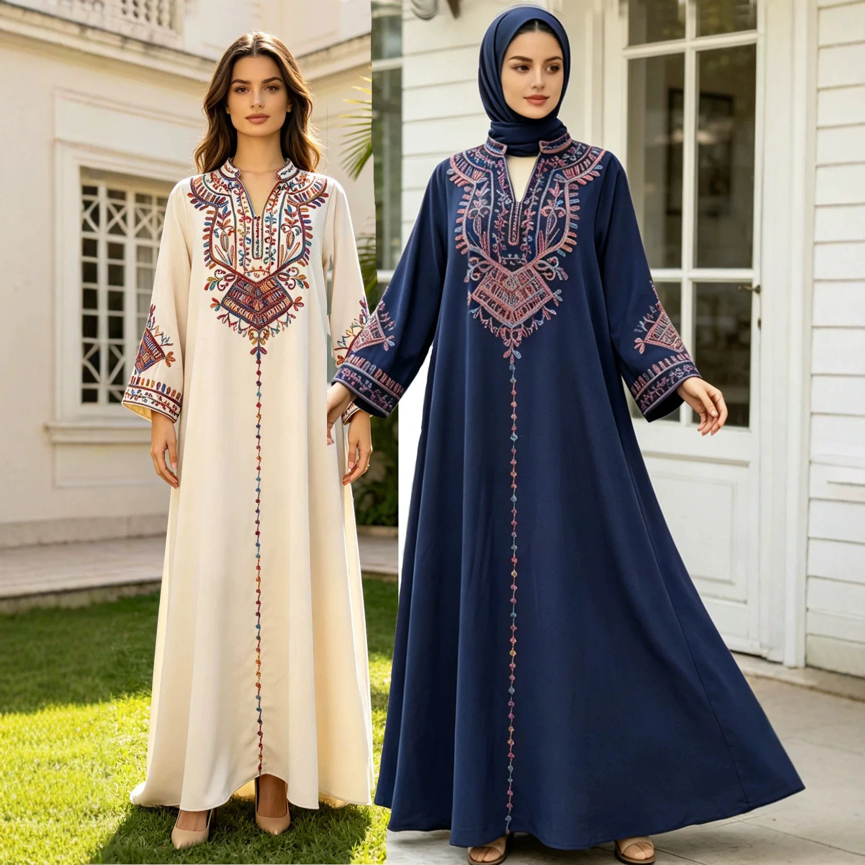 

Best-selling Embroidered Robe, Ethnic Style Robe, Women's Fashionable And Elegant Dress, Embroidered Long Skirt, Women's Robe