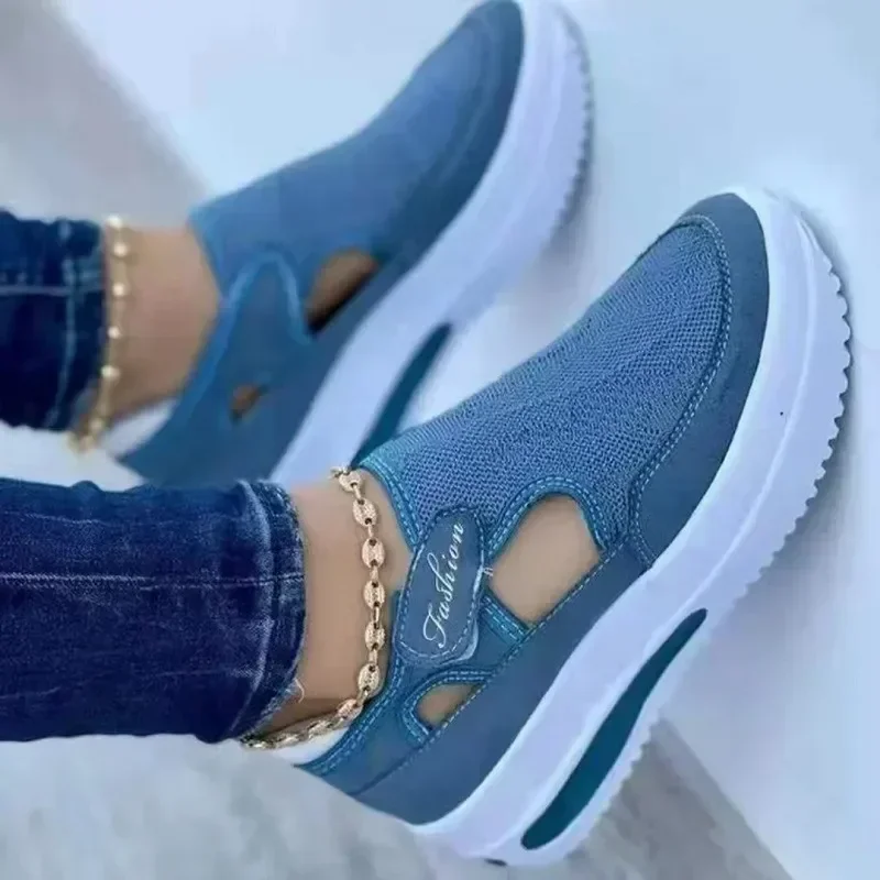 Shoes Womens Sneakers Female Casual Shoes Summer New Breathable Mesh Ladies Sport Shoes Vulcanized Women Platform Sandals 2024