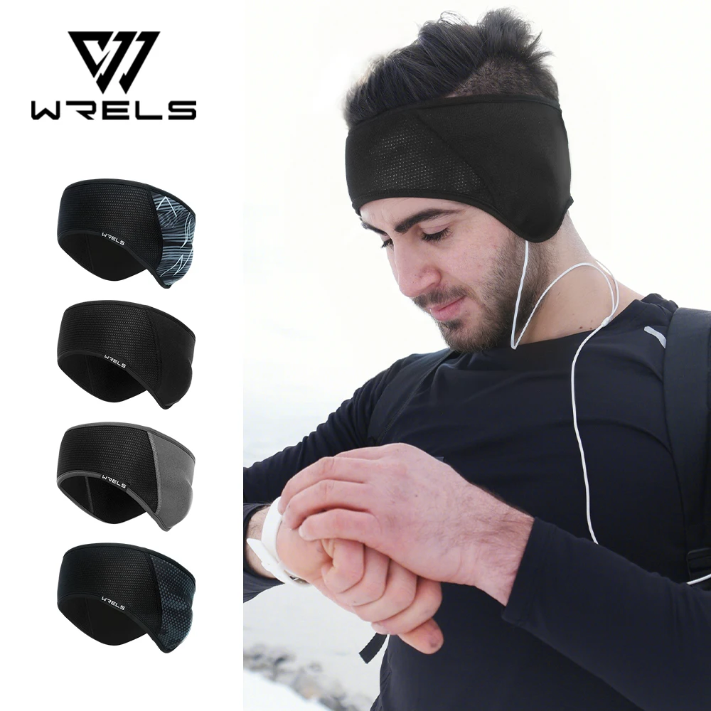 

WRELS Outdoor Sports Cycling Headwear Winter Windproof Cycling Headband Cap Keep Warm Fleece Bike Equipment Ear Warmer
