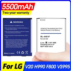 업그레이드 배터리, 5500mah Bl-44e1f, Lg V20 배터리, H915, H910, H990n, Us996, F800l 휴대폰, B1 44e1f