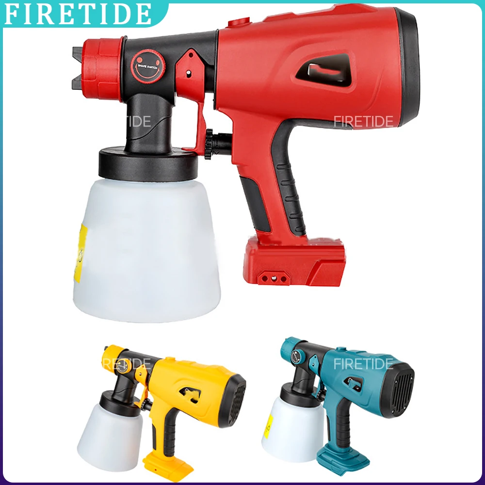 

Пистолет-распылитель для Makita, Bosch, Dewalt, Milwaukee, для Ryobi, аккумулятор, электрический мебельный распылитель краски, аэрограф, электроинструмент