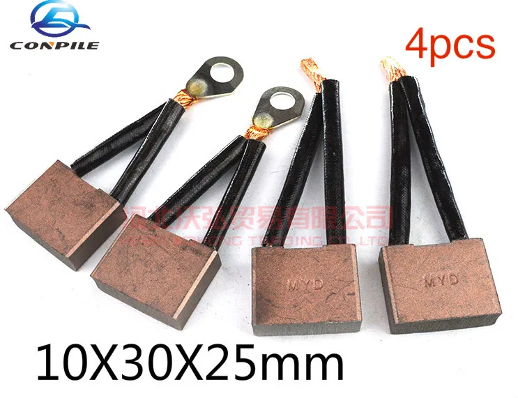 4pcs for Weichai 2827 Series High Quality  Starter Motor Carbon Brush 10X30X25mm