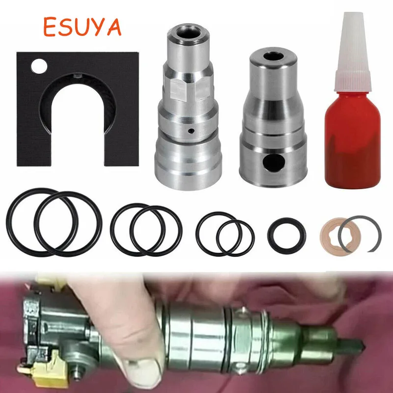 

ESUYA Auto Parts & Accessories 13Pcs Fuel Injector Engine Cylinder Head Repair Kit for Ford 6.0L Powerstroke
