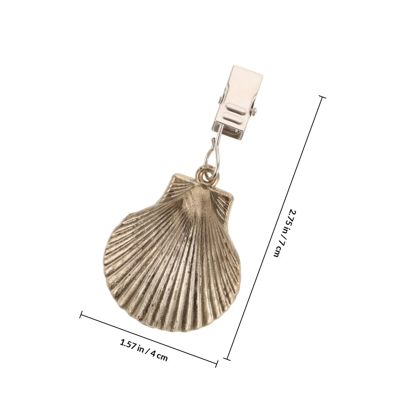 4Pcs Decorative Shell Style Tablecloth Weights Small Table Cover Clips Easy Install Remove Elegant Tablecloth Pendant Outdoor - view 6