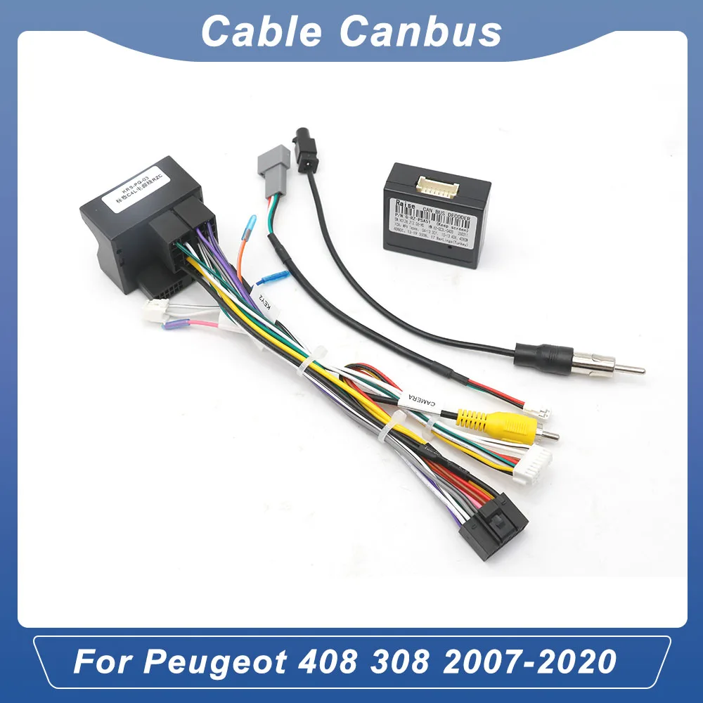 16 Pin CANBUS Harness Adapter For Peugeot 308 408 2007-2020 PSA-RZ-51 Radio Power Cable