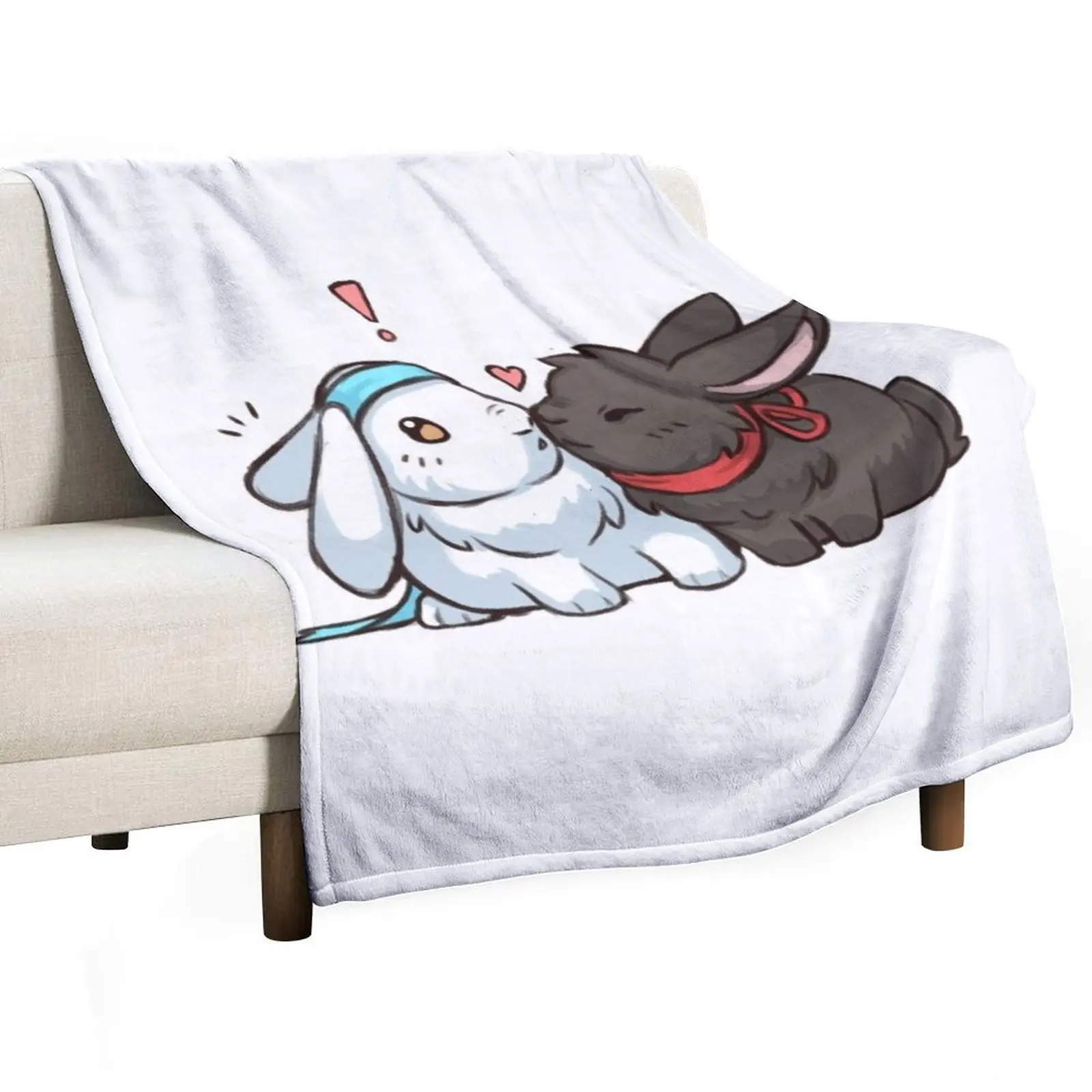 Wangxian bunnies Throw Blanket Loose manga Blankets