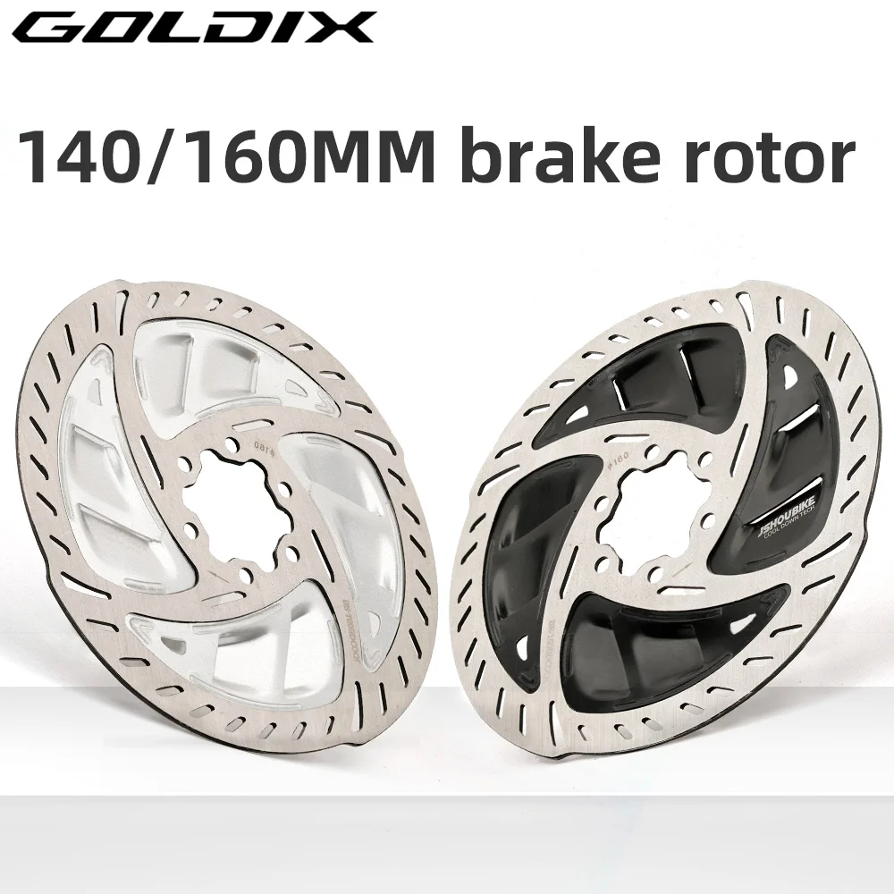 GOLDIX 6-Bolt Bicycle Brake Disc Rotor 140mm 160mm for Mountain Bike Gravel and Road Bike Fast Cooling Ultralight RT900 1/2Psc