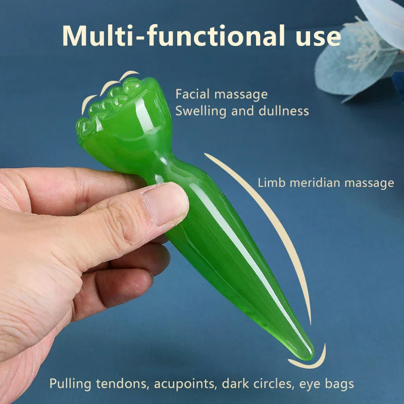 Gezichtsmassage Gereedschap Ogen Acupunctuurpunt Pen Gua Sha Gezicht Huidverzorging Massager Sticks Lotus Seedpod Vorm Facial Lifting Schoonheid