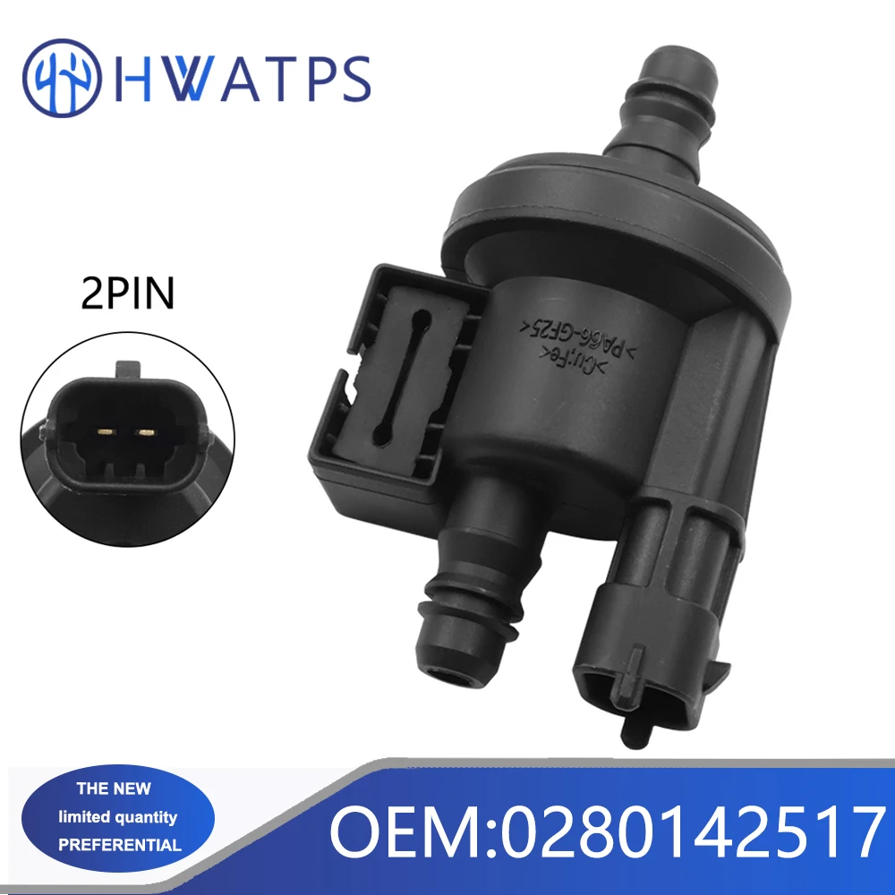 0280142517 nowy zawór elektromagnetyczny do czyszczenia pochłaniacz par paliwa samochodu Ford Fiesta Focus 1.6L C1BC9G866AA C1B1-9G866-AA