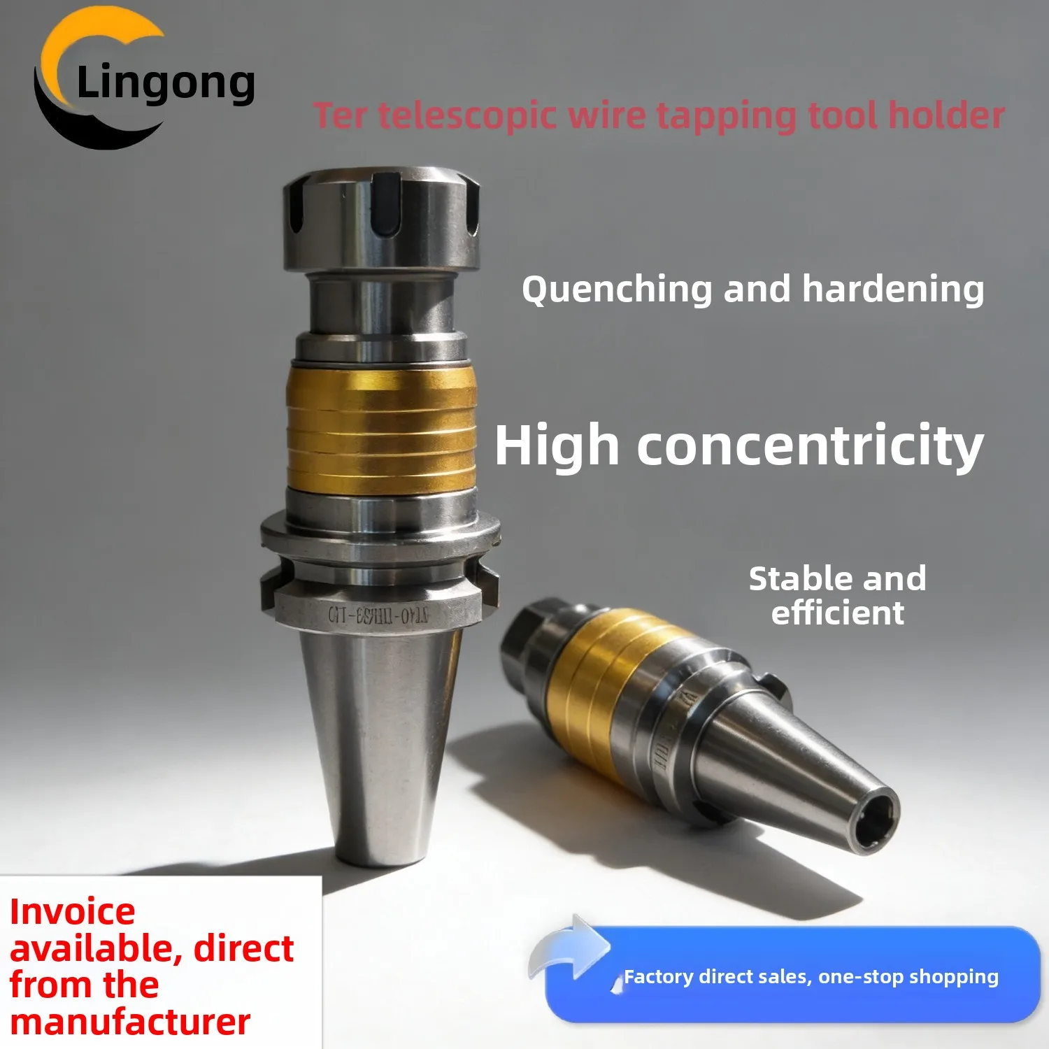 High precision BT30/BT40/50 Mohs numerical control tool holder CNC machining center twoway flexible floating tapping tool holder
