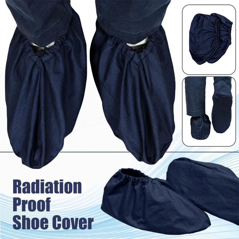 Anti Radiation Shoe Cover Half /Full Silver Fiber Anti-electromagnetic Radiation Shoe Covers EMF Shielding Protective Shoe Cover