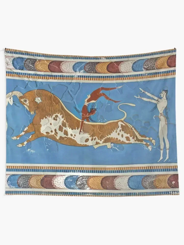 Bull-Leaping Fresco Tapestry Decoration Pictures Room Wall Wall Decoration Bedroom Decor Aesthetic Tapestry